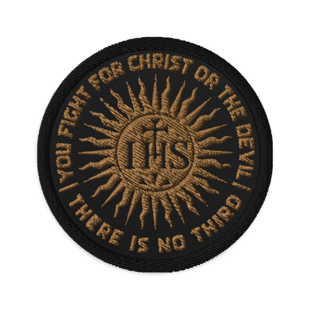 IHS Embroidered patches - Sanctus Co.