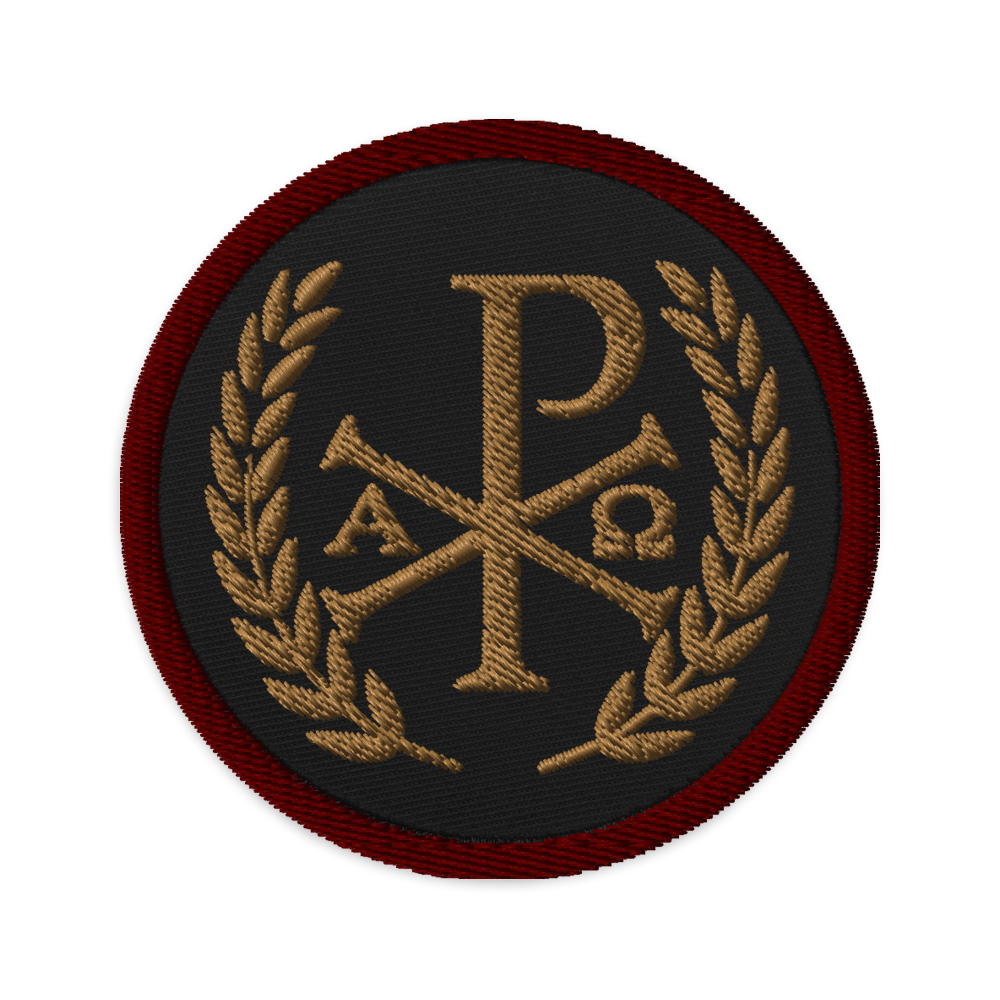 Roman Chi Rho Embroidered patches | Sanctus Co.