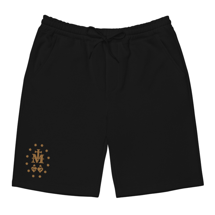 Miraculous Medal Men's fleece shorts - Sanctus Co.