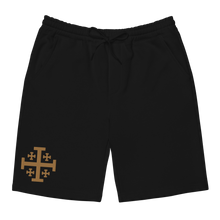 Load image into Gallery viewer, Jerusalem Cross Men&#39;s fleece shorts - Sanctus Co.