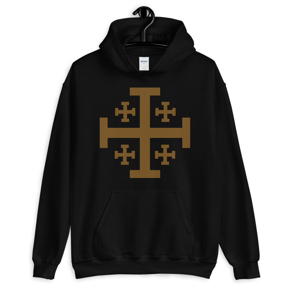 Jerusalem Cross Hooded Sweatshirt