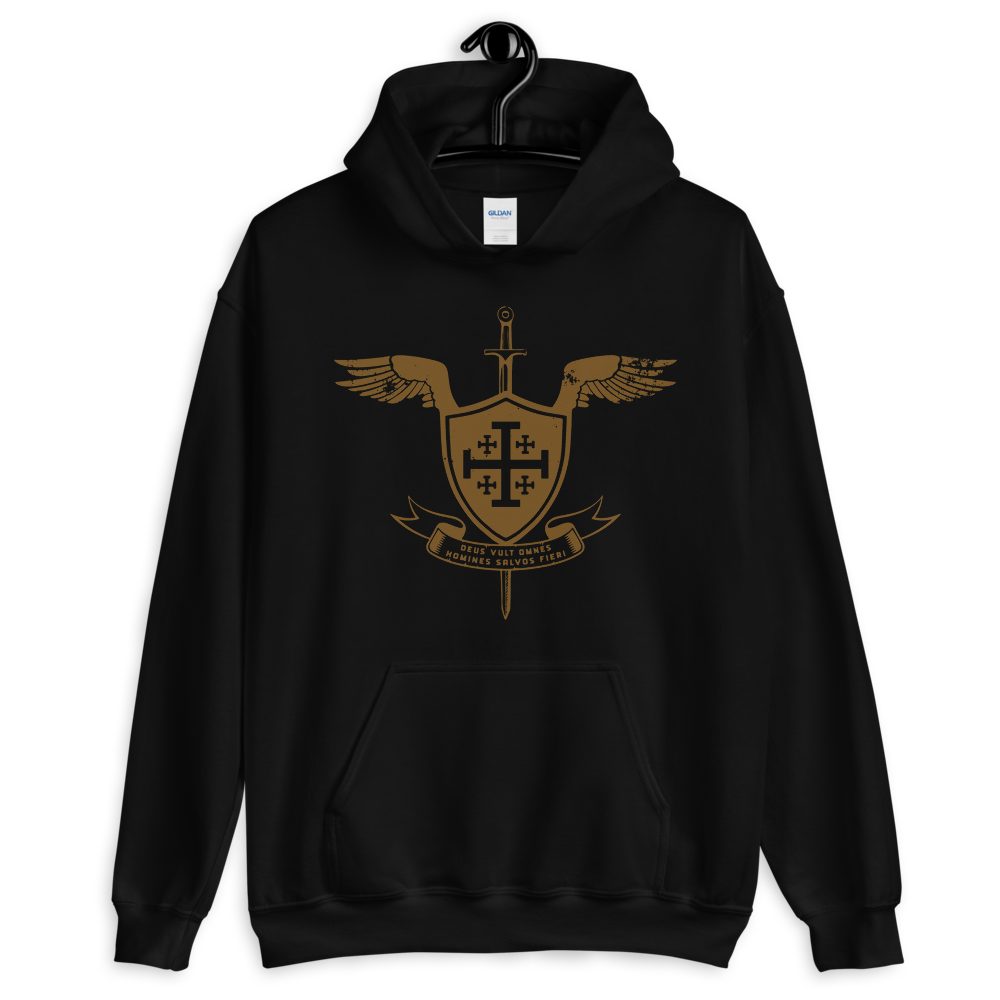 Kingdom of Jerusalem Hooded Sweatshirt - Sanctus Supply Co.