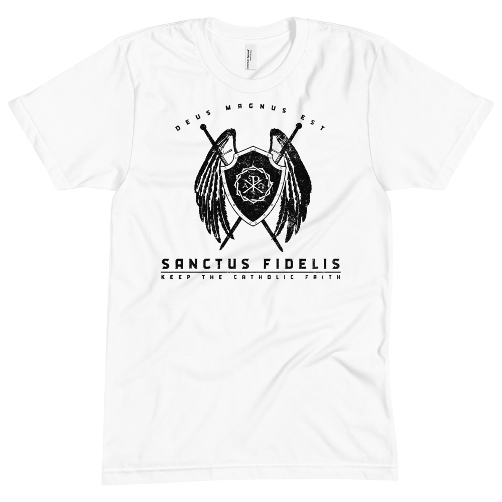 Sanctus Fidelis Logo (Black & White Collection) - Sanctus Supply Co.