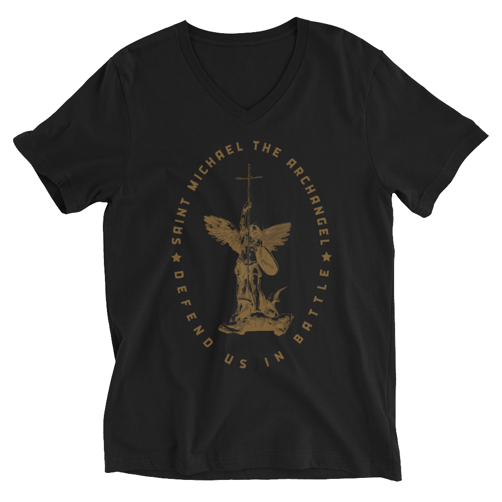 St. Michael V-Neck - Sanctus Supply Co.