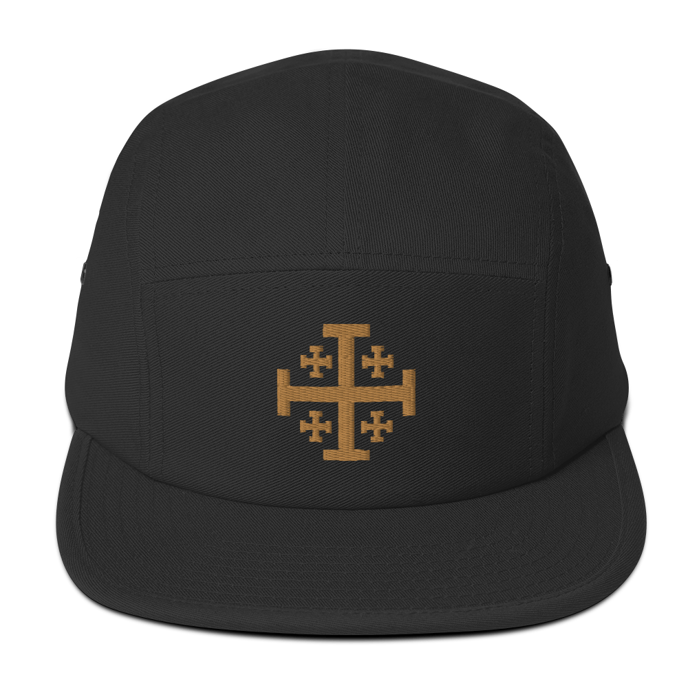 Jerusalem Cross Five Panel Cap - Sanctus Supply Co.