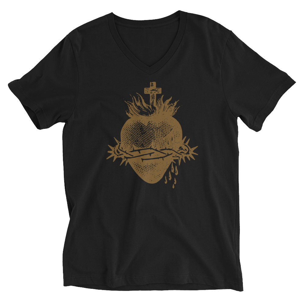 Sacred Heart V-Neck - Sanctus Supply Co.