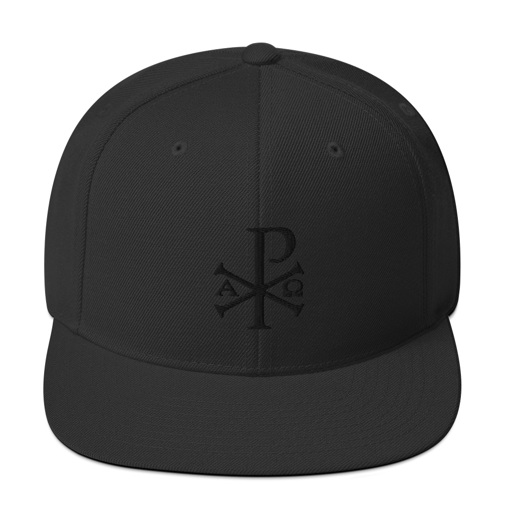 Chi Rho - Black on Black - Sanctus Supply Co.