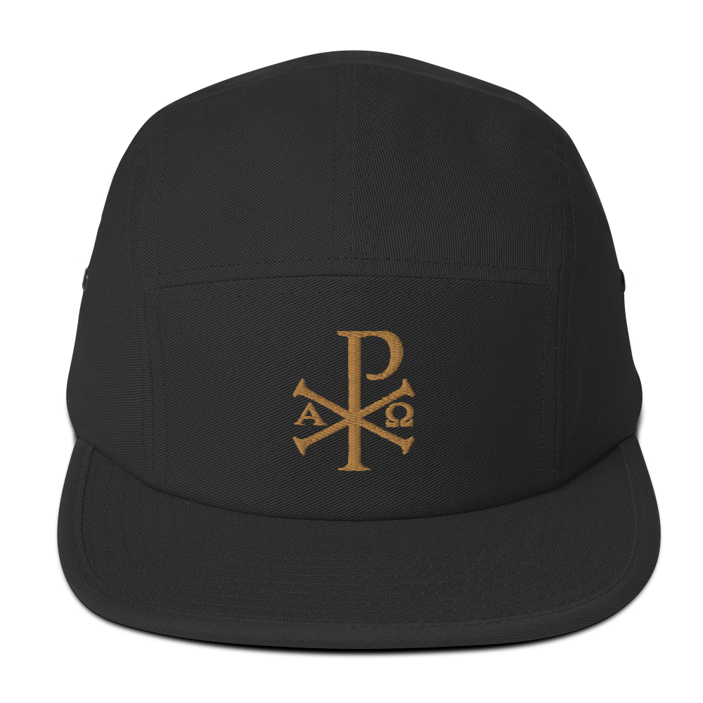 Chi Rho Five Panel Cap - Sanctus Supply Co.