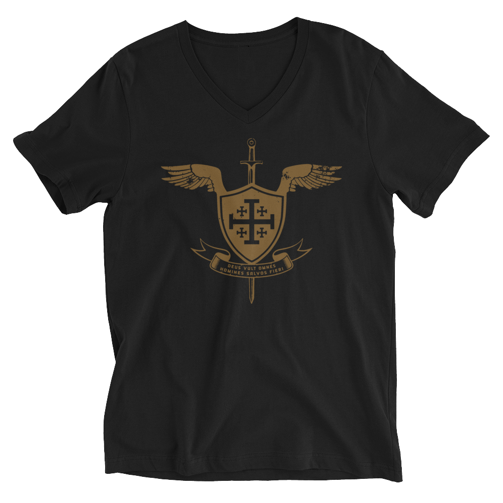 Kingdom of Jerusalem V-Neck - Sanctus Supply Co.